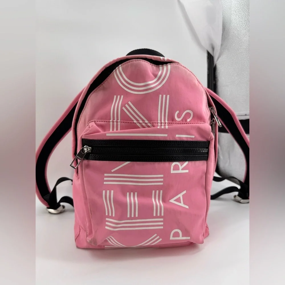 Kenzo Paris Logo Pink Backpack - Picture 2 of 12